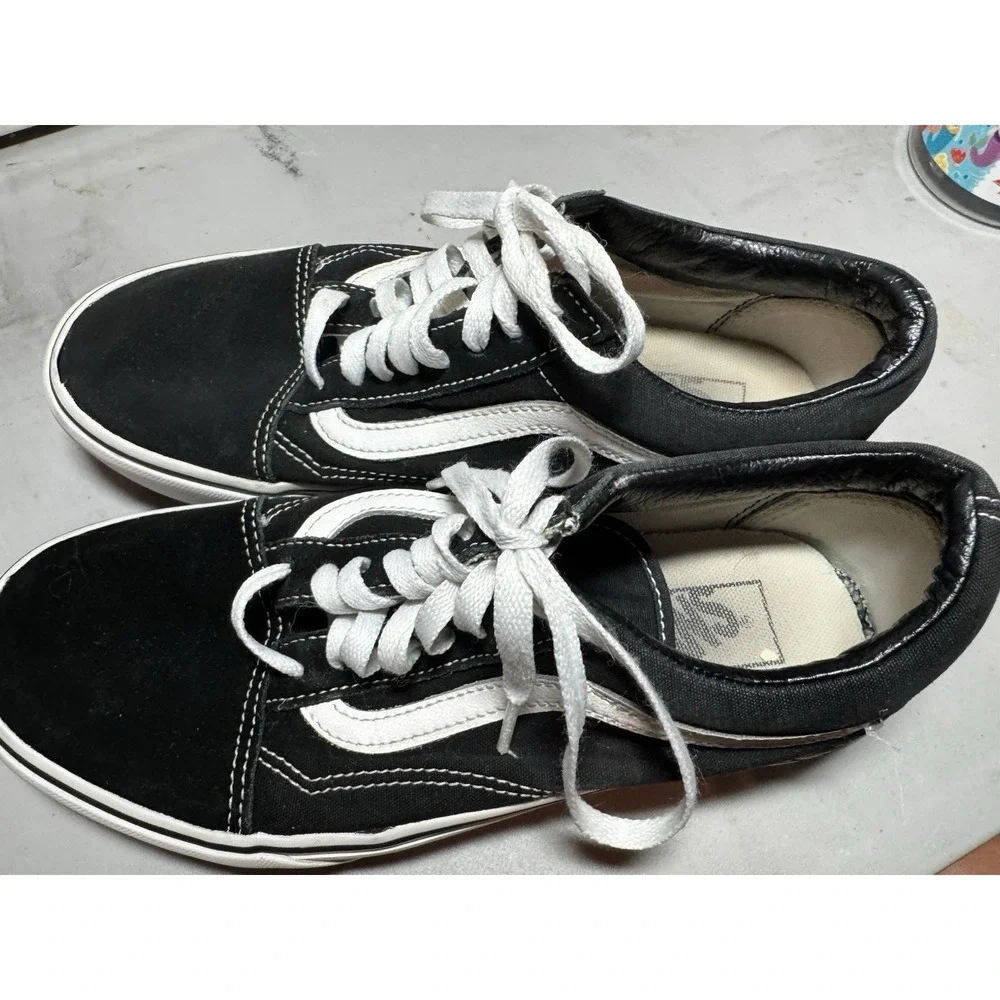 Vans Unisex Off The Wall 721356 Black Casual Shoes Sneakers Size M 7 W 8.5 A11